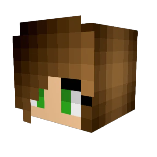 Gremmli08 Minecraft avatar head, 3D render