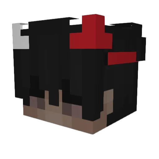 GremoryDevil Minecraft avatar head, 3D render