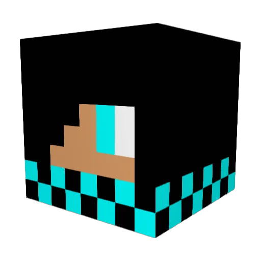 Gremuncher Minecraft avatar head, 3D render