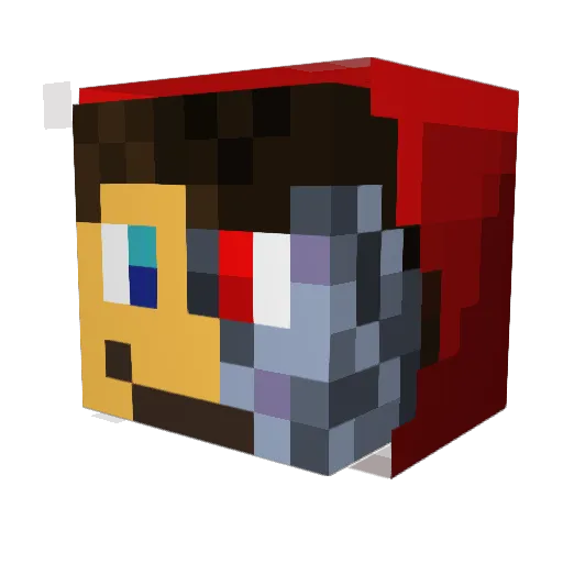GrenaderBoy909 Minecraft avatar head, 3D render