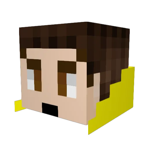 Greninja5 Minecraft avatar head, 3D render