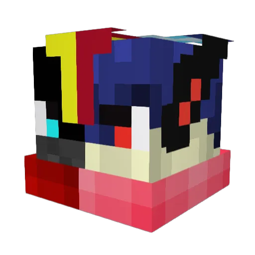 Greninja999 Minecraft avatar head, 3D render