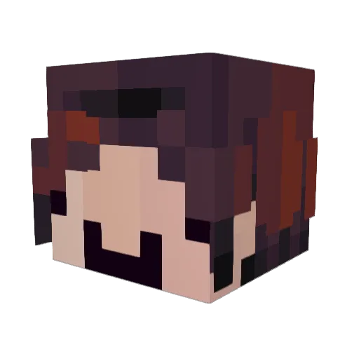 Grenzii Minecraft avatar head, 3D render