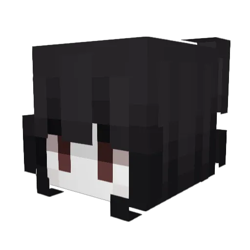 Grer Minecraft avatar head, 3D render