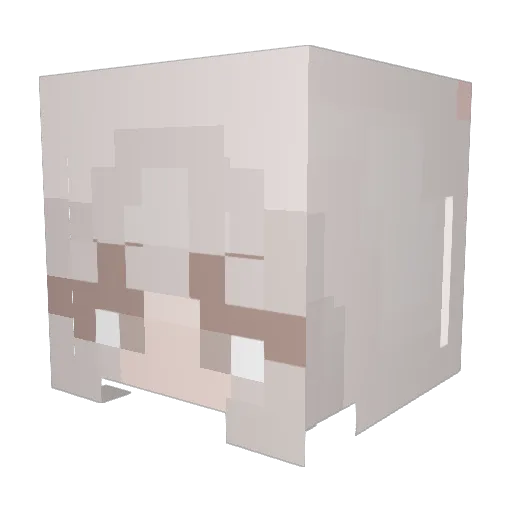 GresXzero Minecraft avatar head, 3D render