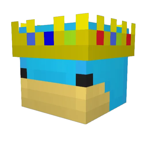 Greseboys Minecraft avatar head, 3D render