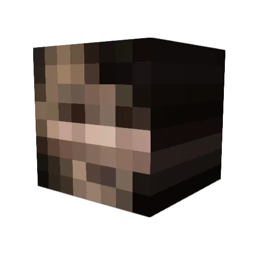 Greta_182 Minecraft avatar head, 3D render