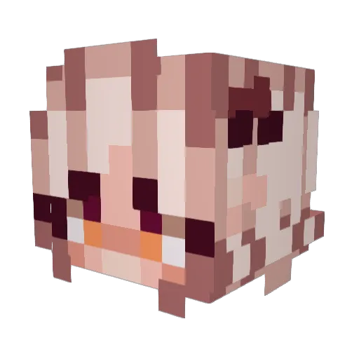 GretasServant Minecraft avatar head, 3D render