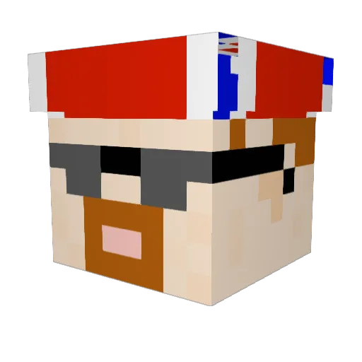 GretchTheGamer Minecraft avatar head, 3D render