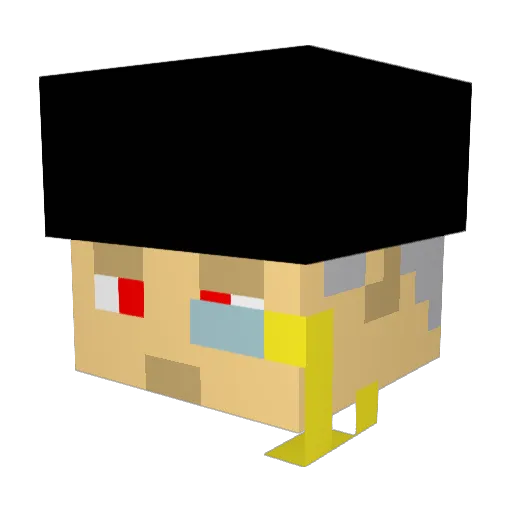 GreveMC Minecraft avatar head, 3D render