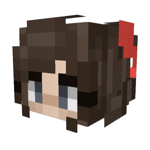 GrevityFal Minecraft avatar head, 3D render
