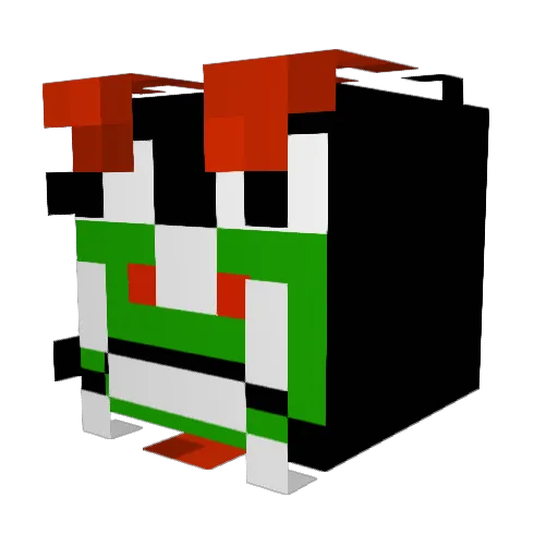 Grevry Minecraft avatar head, 3D render