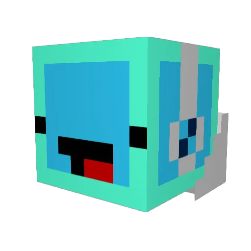 Grex_GG Minecraft avatar head, 3D render