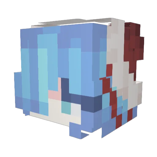 Grey4win20 Minecraft avatar head, 3D render