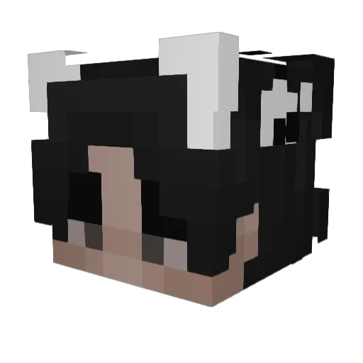 Grey619 Minecraft avatar head, 3D render