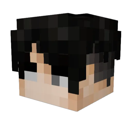 GreyKnight267 Minecraft avatar head, 3D render