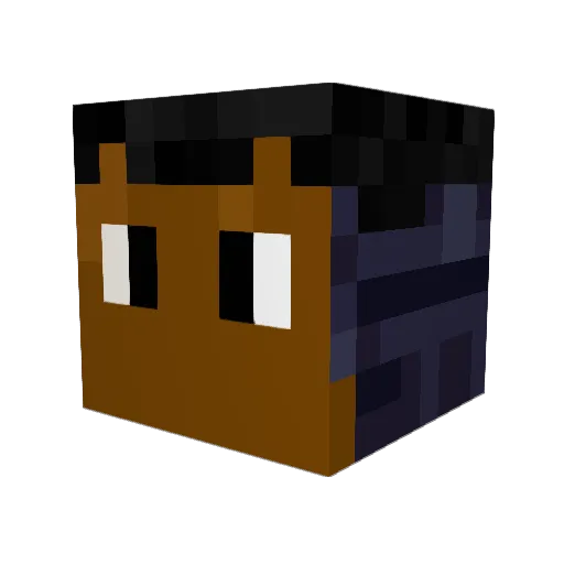 Greyboi13 Minecraft avatar head, 3D render