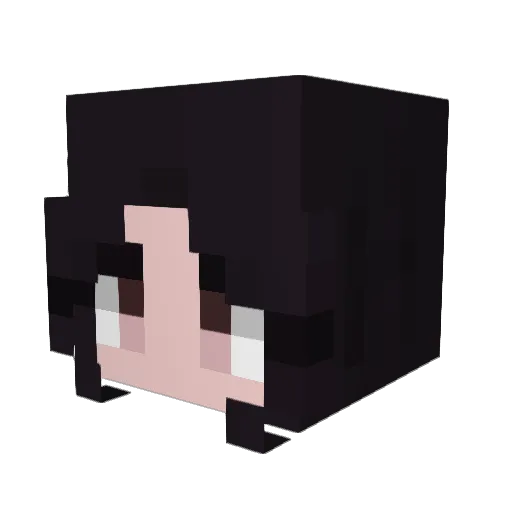 Greyeson Minecraft avatar head, 3D render