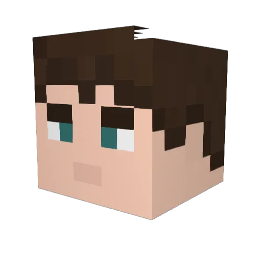 Greymagic27 Minecraft avatar head, 3D render
