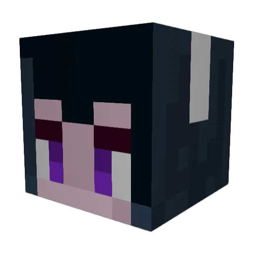 Greymisfunky Minecraft avatar head, 3D render