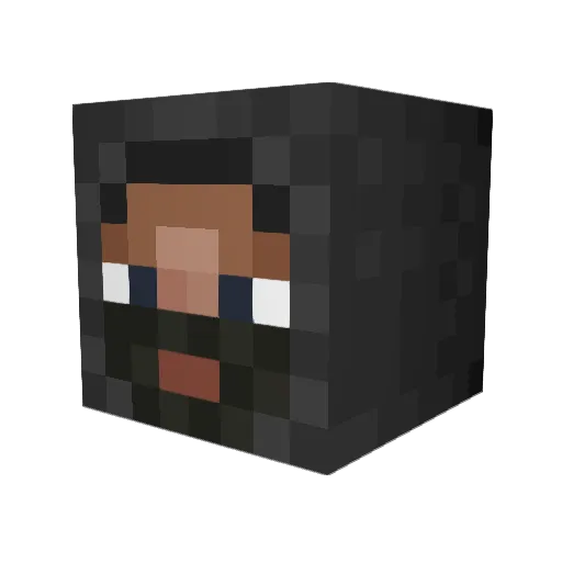 GriE007 Minecraft avatar head, 3D render