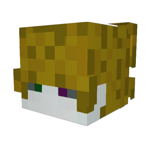 GribBone Minecraft avatar head, 3D render