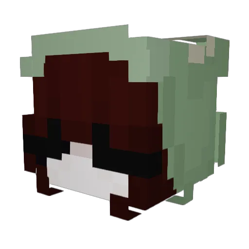 Gribbitt Minecraft avatar head, 3D render