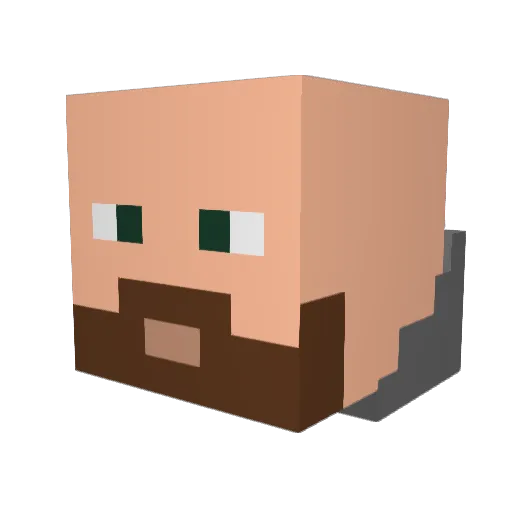 Gridlok75 Minecraft avatar head, 3D render