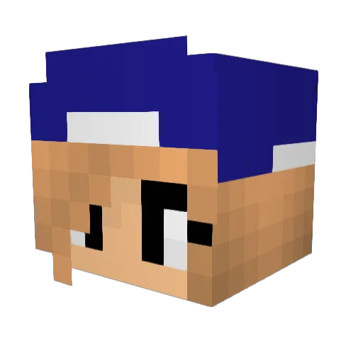 Griefer___HD Minecraft avatar head, 3D render