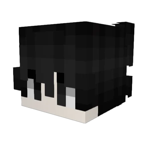 Griefv Minecraft avatar head, 3D render