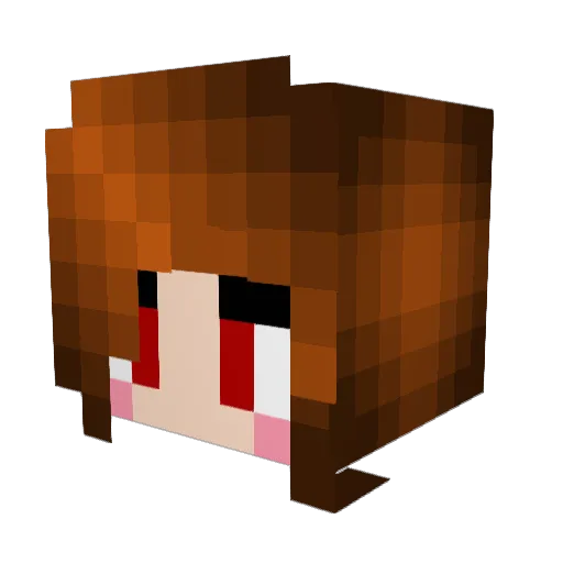 Griel_ Minecraft avatar head, 3D render