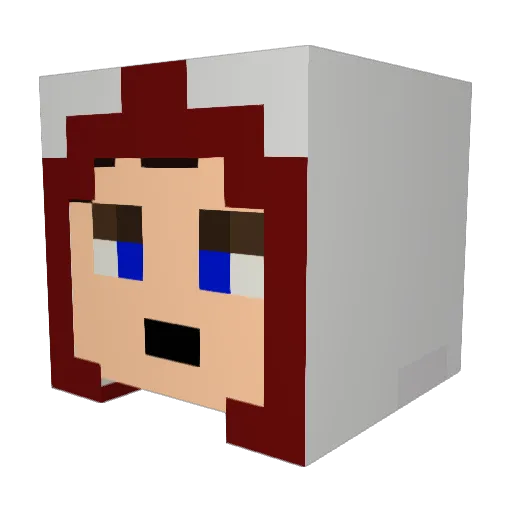 Griesch Minecraft avatar head, 3D render