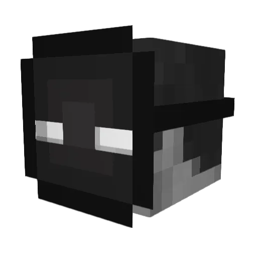 Grievax Minecraft avatar head, 3D render