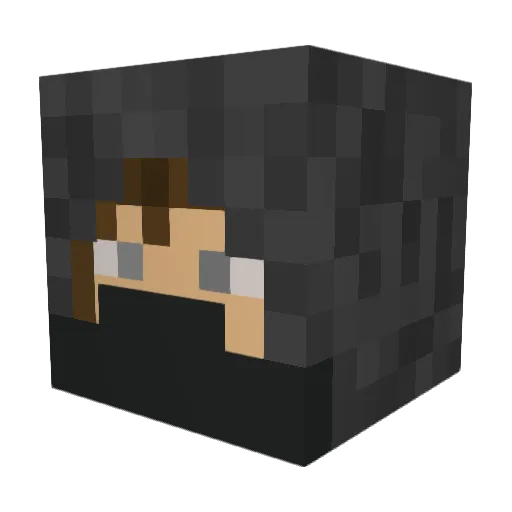 Grieveyboy Minecraft avatar head, 3D render