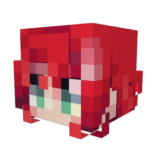 GrievingFallow_ Minecraft avatar head, 3D render