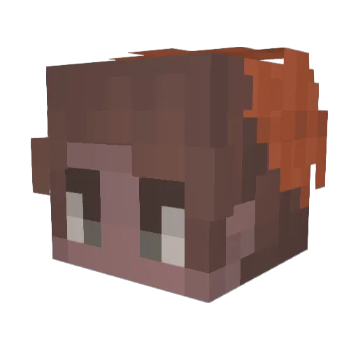 GrievingOpal Minecraft avatar head, 3D render