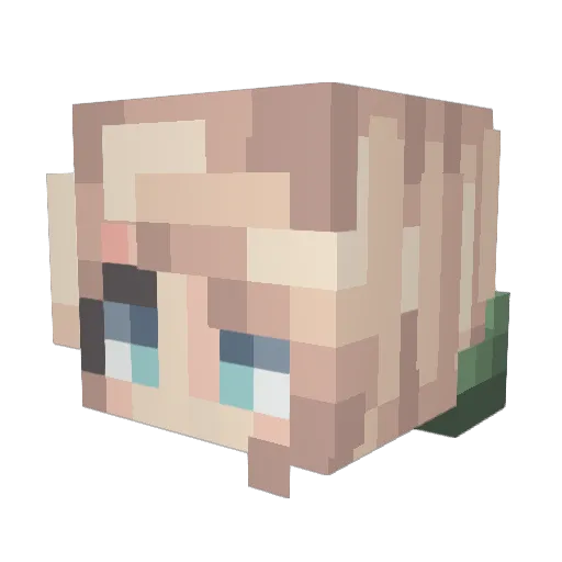 GrievingWinter Minecraft avatar head, 3D render