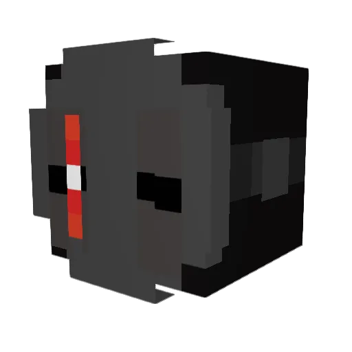 GrievousPuck Minecraft avatar head, 3D render