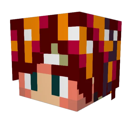 GrifCannons Minecraft avatar head, 3D render