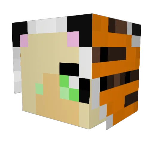 GriffBJ Minecraft avatar head, 3D render