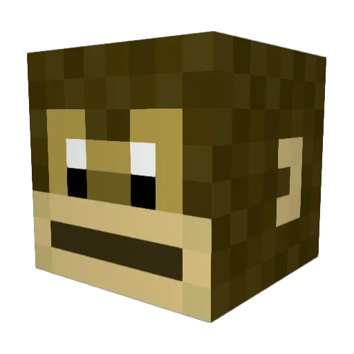 GriffelLK Minecraft avatar head, 3D render