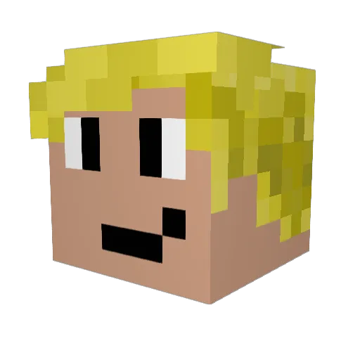 Griffel_1912 Minecraft avatar head, 3D render