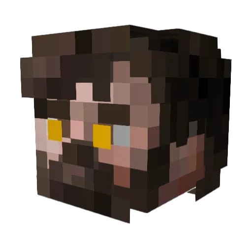 Griffen45 Minecraft avatar head, 3D render