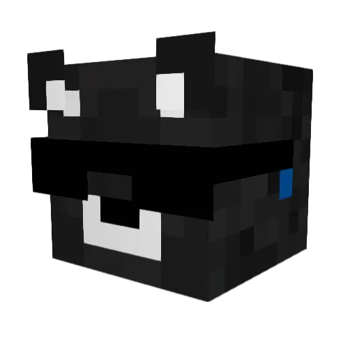Griffers Minecraft avatar head, 3D render