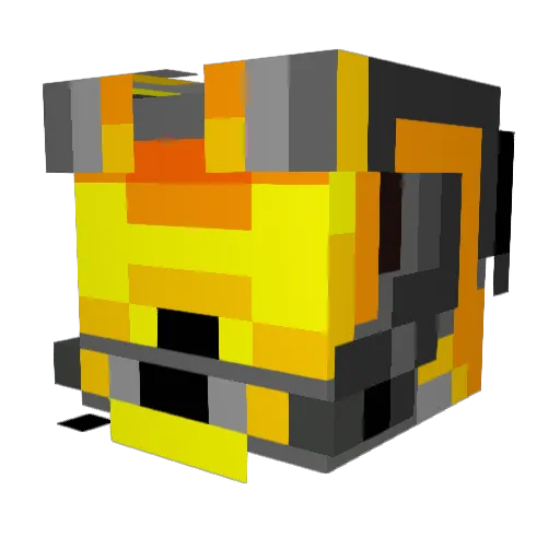 Griffiine Minecraft avatar head, 3D render