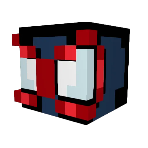 Griffin92h Minecraft avatar head, 3D render