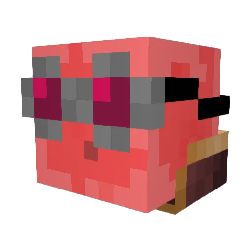 GriffinIC Minecraft avatar head, 3D render