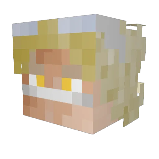 GriffinOni Minecraft avatar head, 3D render