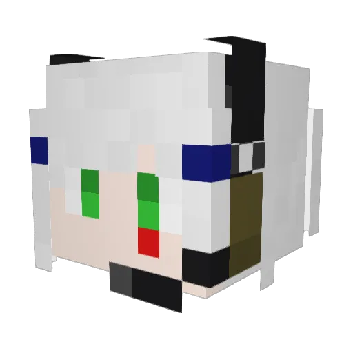 GriffinXDD Minecraft avatar head, 3D render
