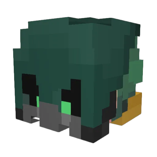 Griffinlogic Minecraft avatar head, 3D render